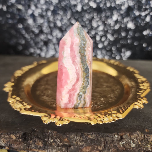 Rhodochrosite Tower - MagicBox Crystals