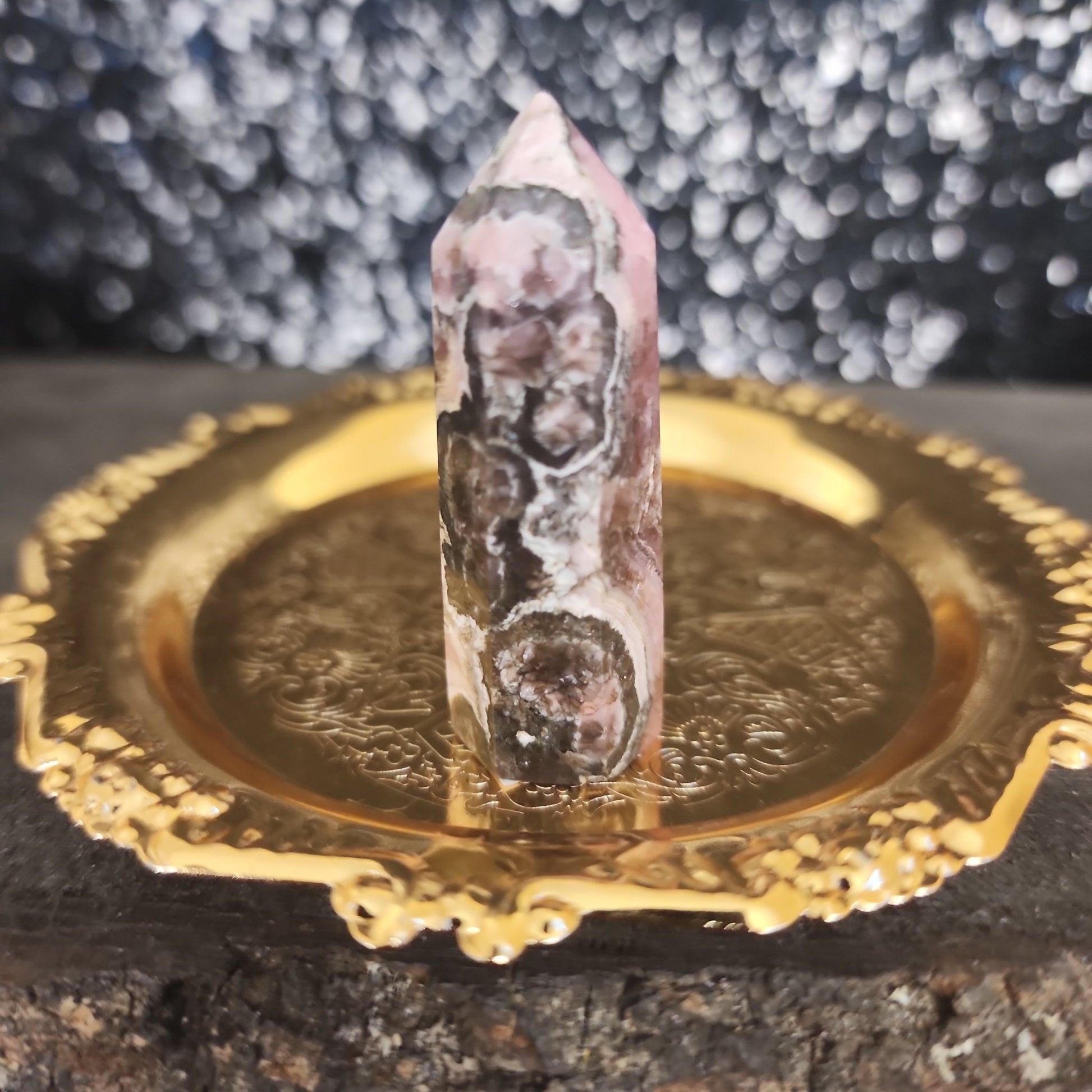 Rhodochrosite Tower - MagicBox Crystals