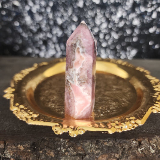 Rhodochrosite Tower - MagicBox Crystals