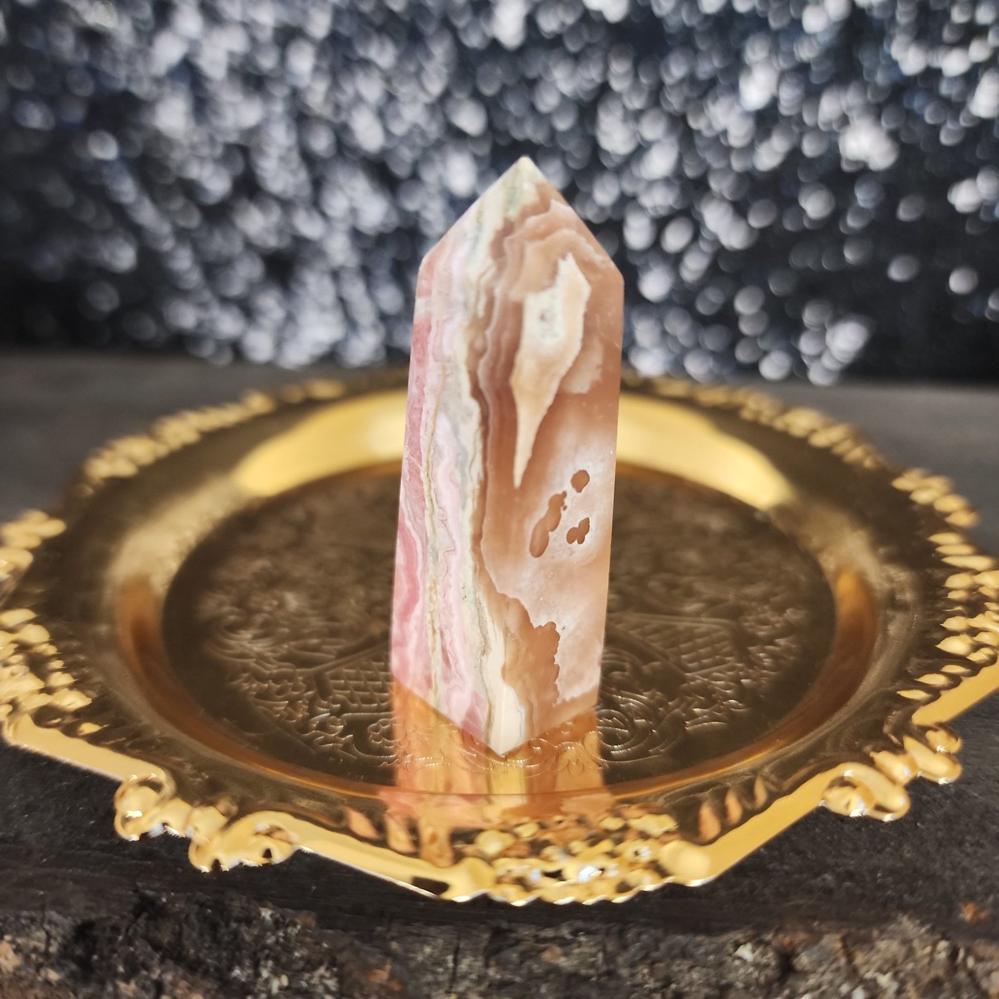 Rhodochrosite Tower - MagicBox Crystals