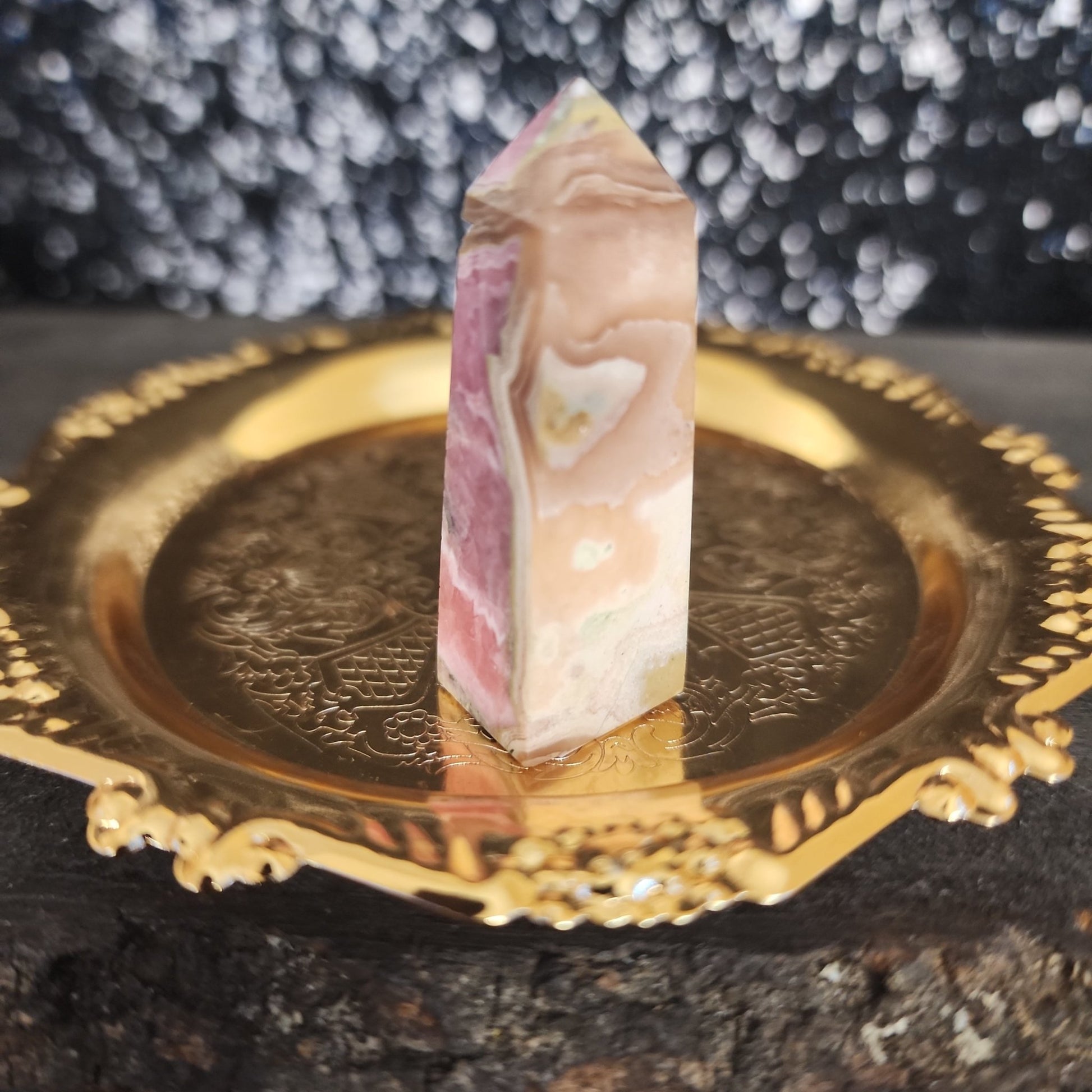 Rhodochrosite Tower - MagicBox Crystals