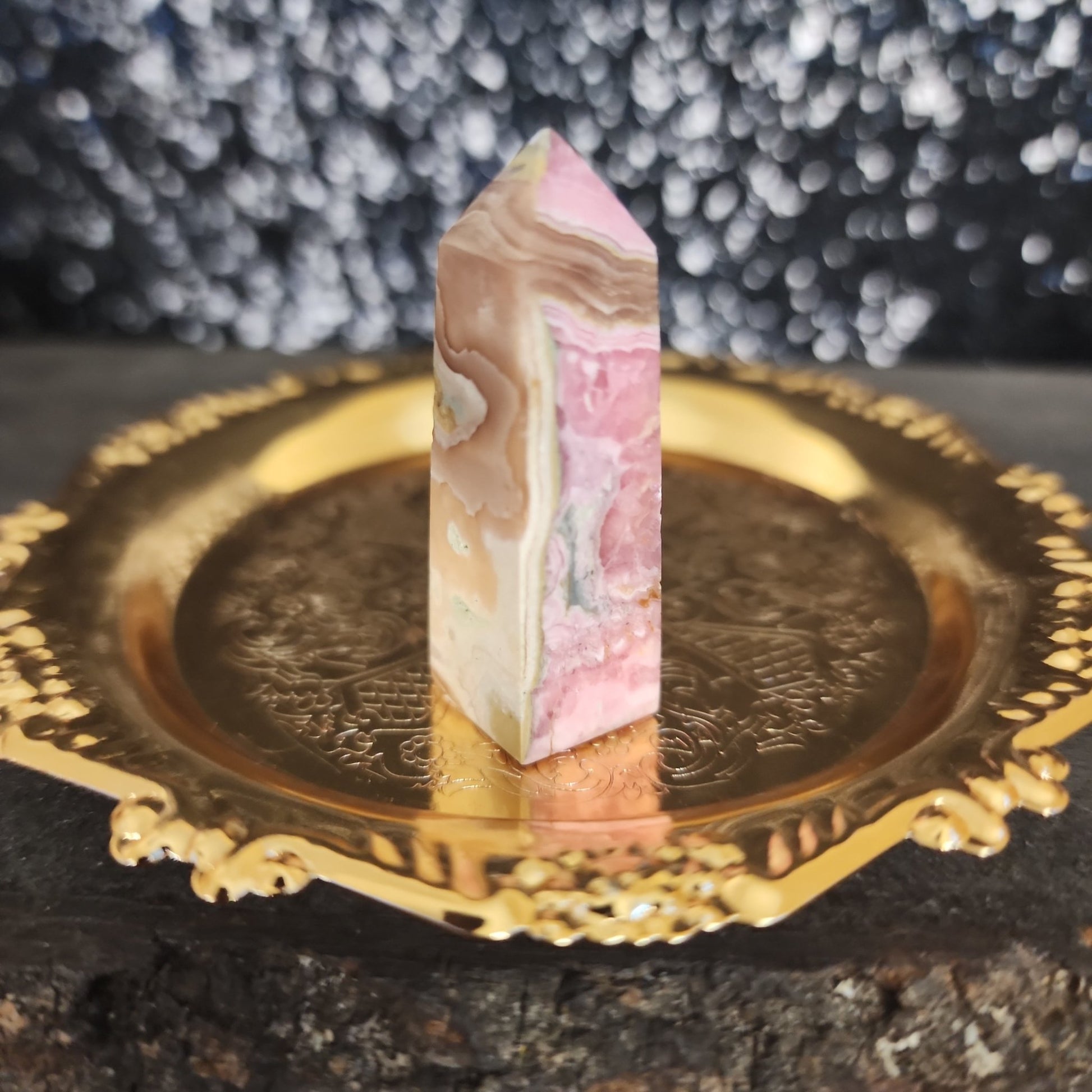 Rhodochrosite Tower - MagicBox Crystals