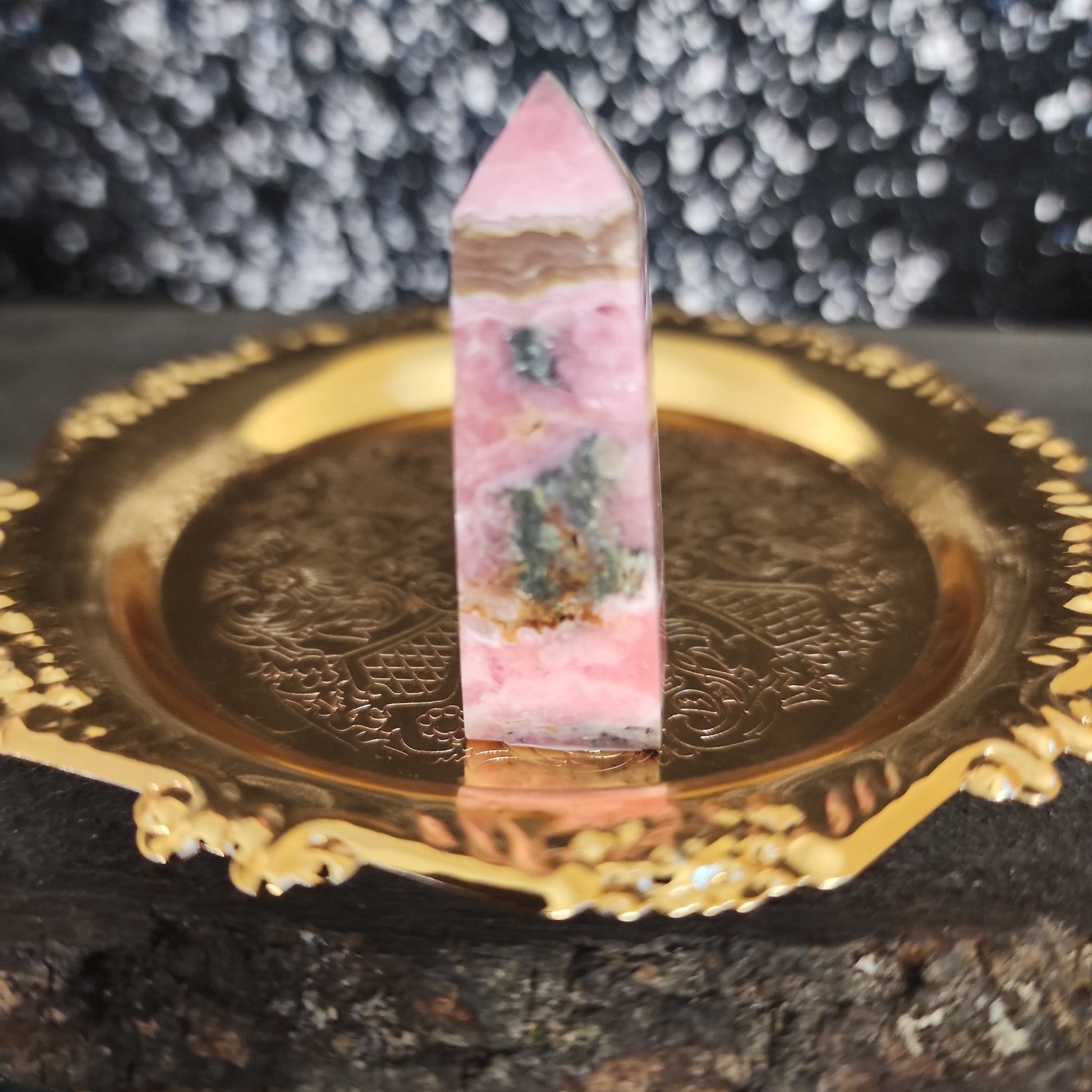 Rhodochrosite Tower - MagicBox Crystals