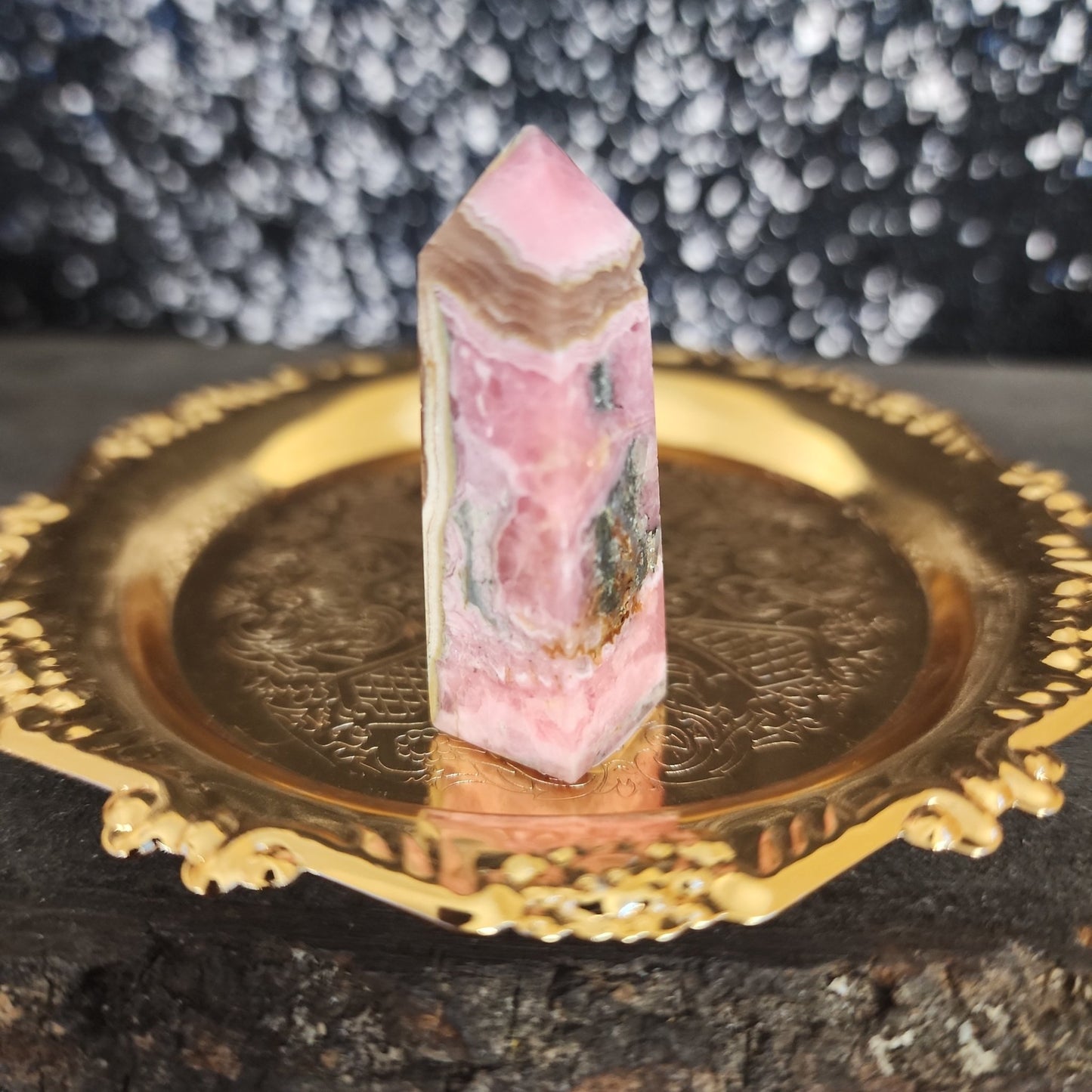 Rhodochrosite Tower - MagicBox Crystals