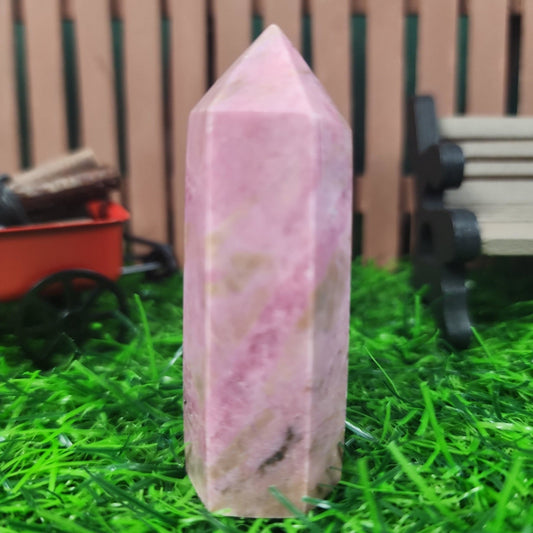Rhodonite Tower - MagicBox Crystals