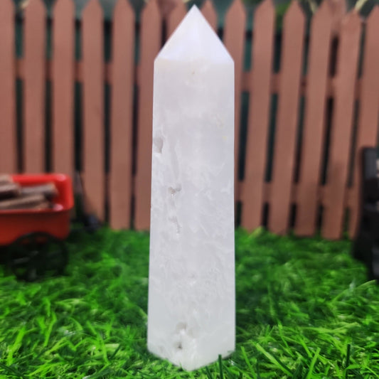 Snow Agate Tower - MagicBox Crystals