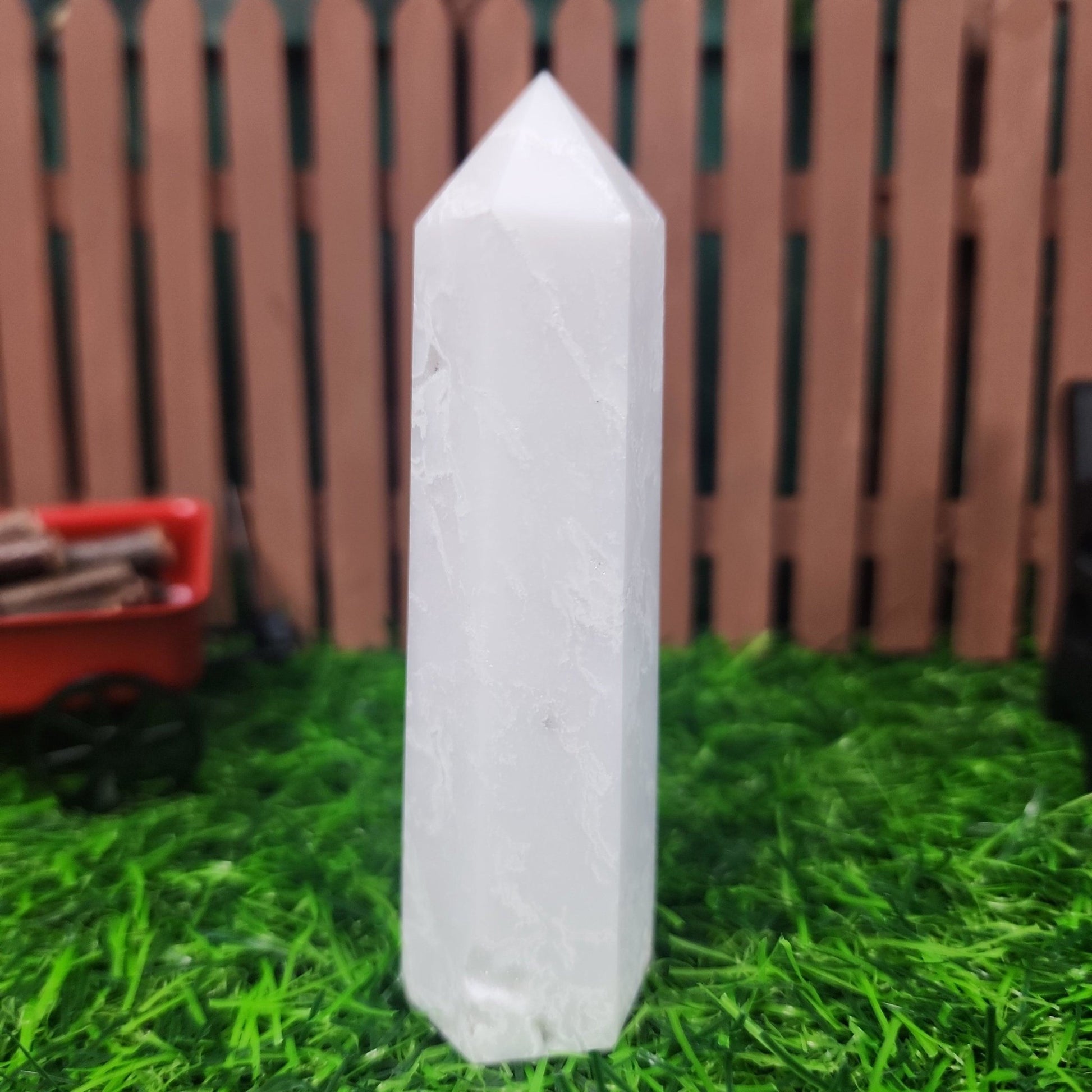 Snow Agate Tower - MagicBox Crystals