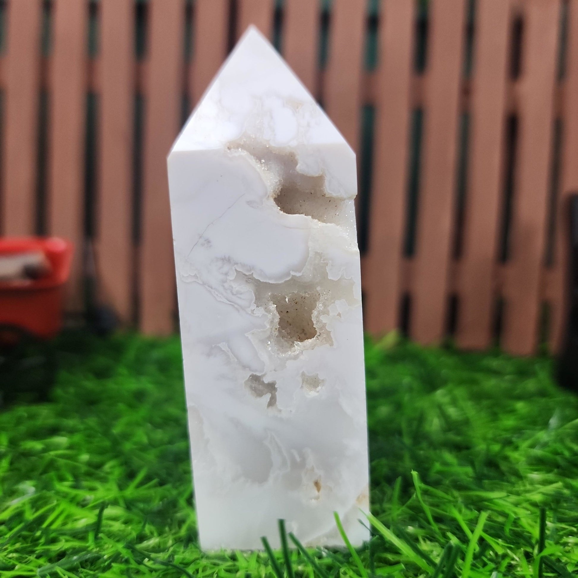 Snow Agate Tower - MagicBox Crystals