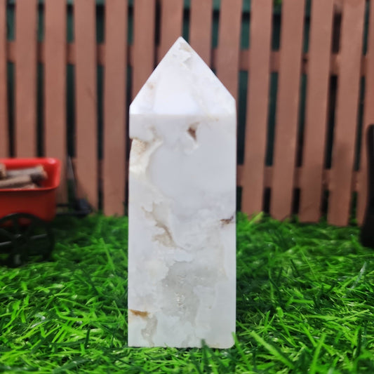 Snow Agate Tower - MagicBox Crystals