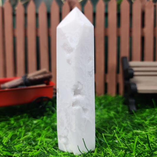 Snow Agate Tower - MagicBox Crystals