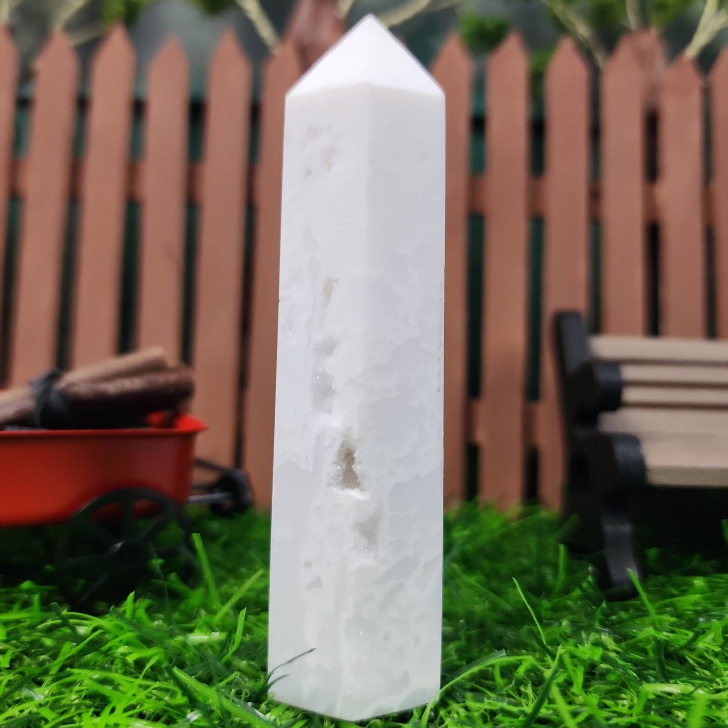 Snow Agate Tower - MagicBox Crystals