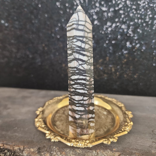 Spiderweb Jasper Tower - MagicBox Crystals