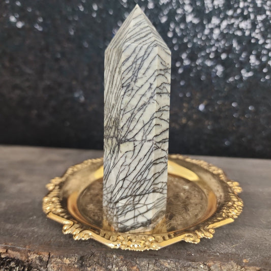 Spiderweb Jasper Tower - MagicBox Crystals