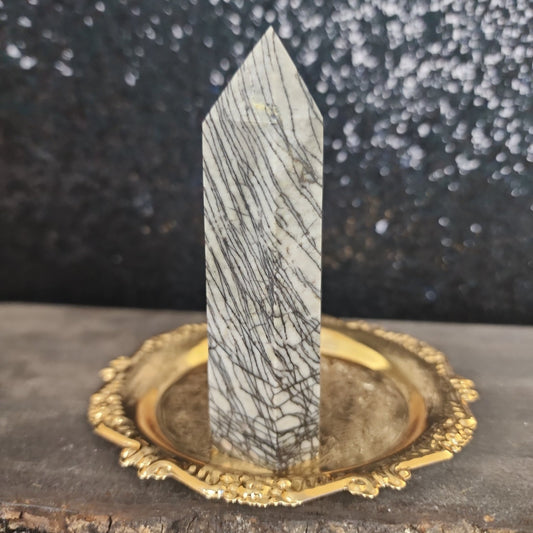 Spiderweb Jasper Tower - MagicBox Crystals