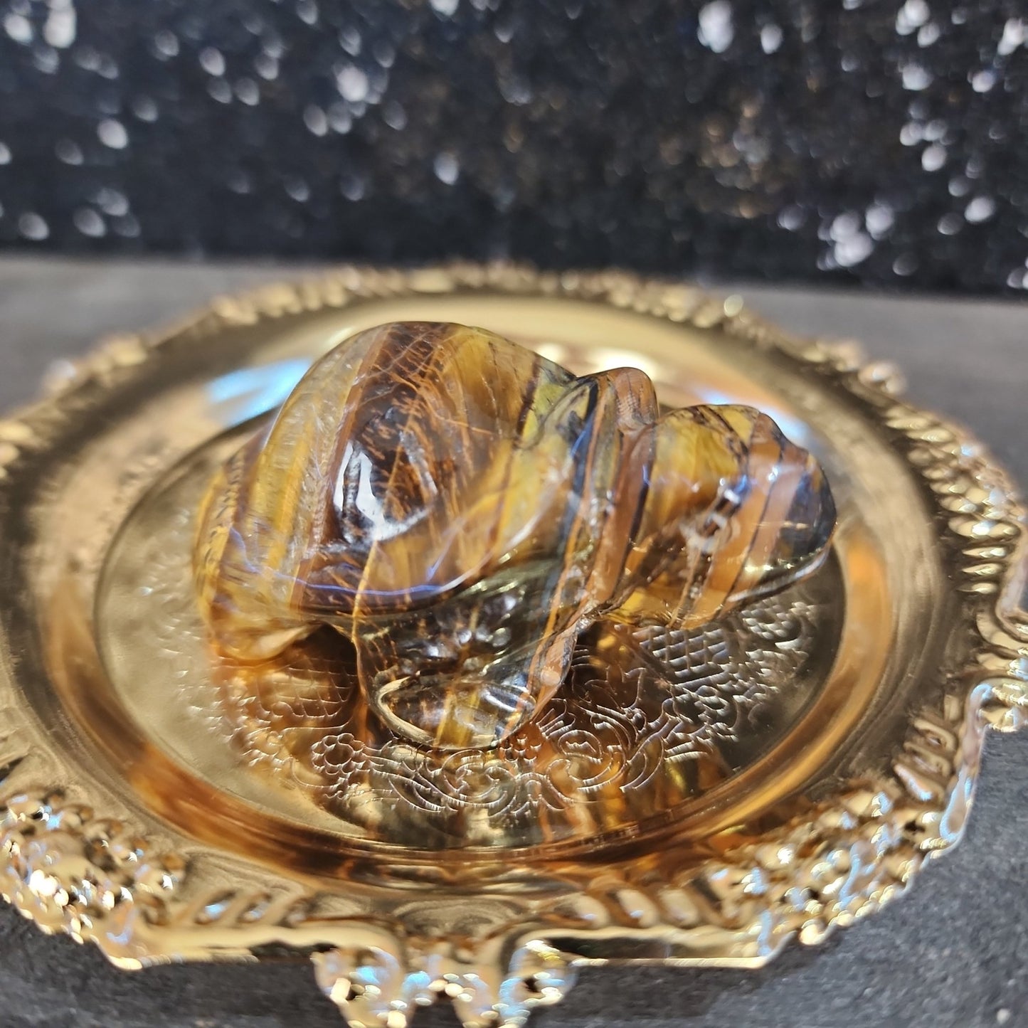 Tiger's Eye Turtle Carving - MagicBox Crystals