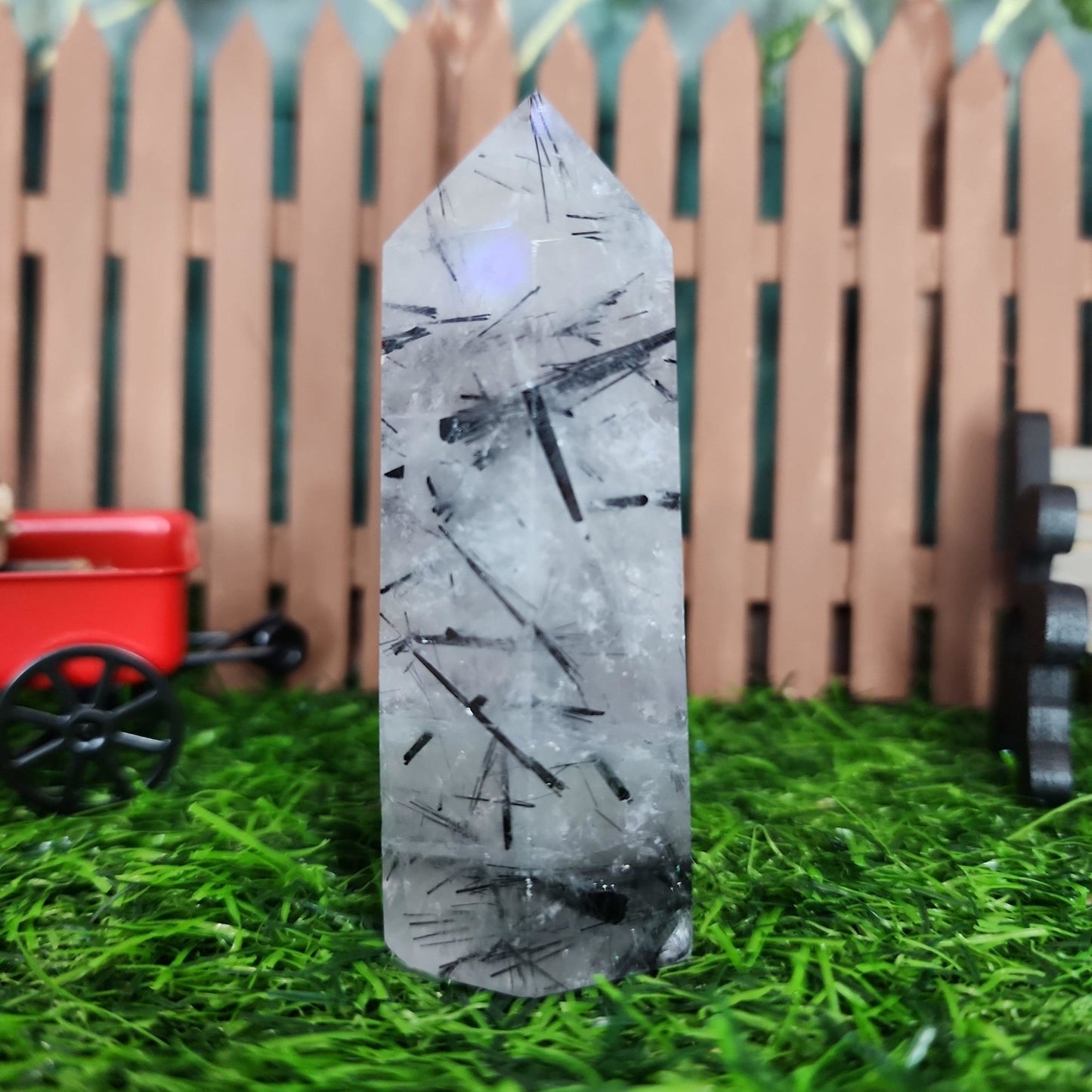 Tourmaline Quartz Tower - MagicBox Crystals