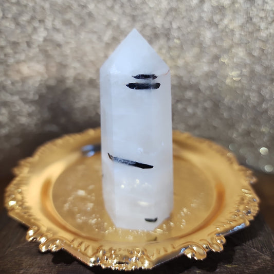 Tourmaline Quartz Tower - MagicBox Crystals