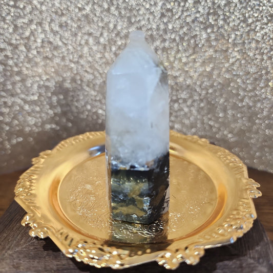 Tourmaline Quartz Tower - MagicBox Crystals