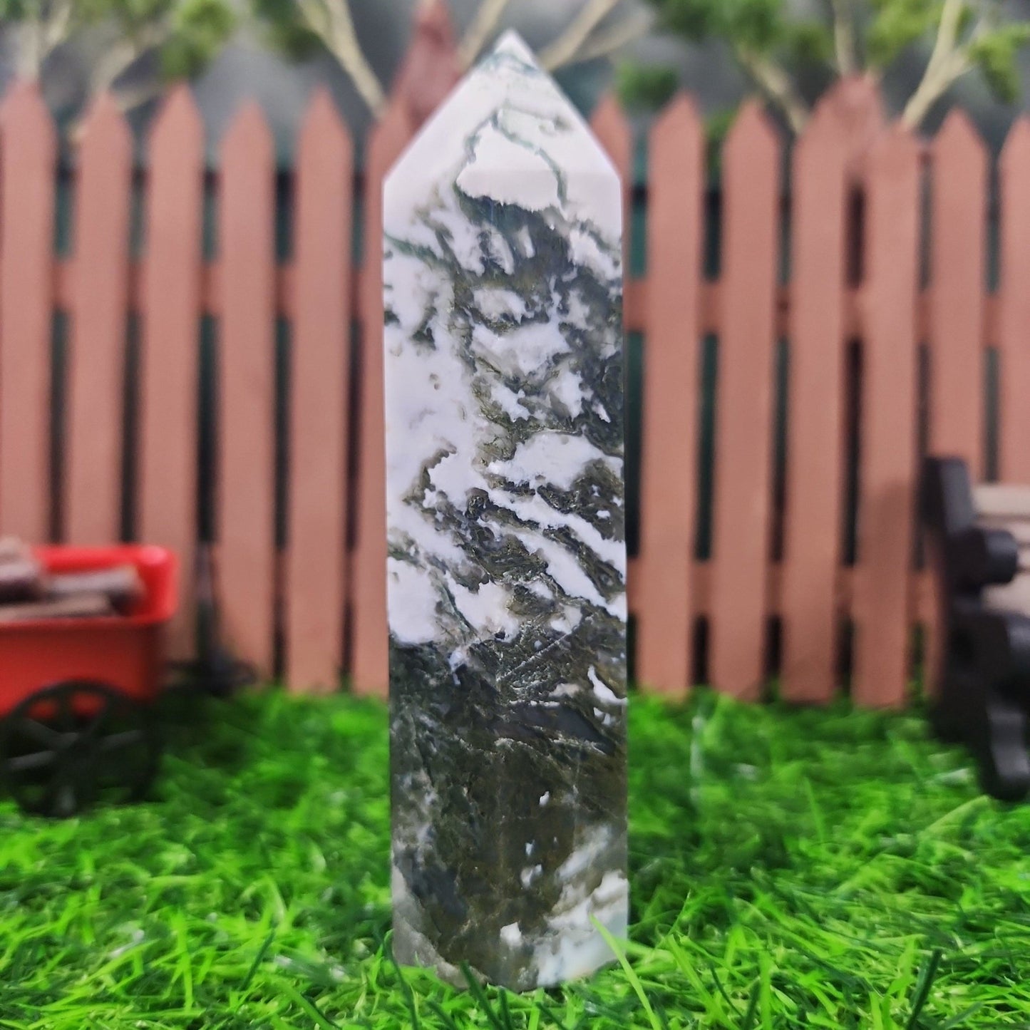 Tree Agate Tower - MagicBox Crystals