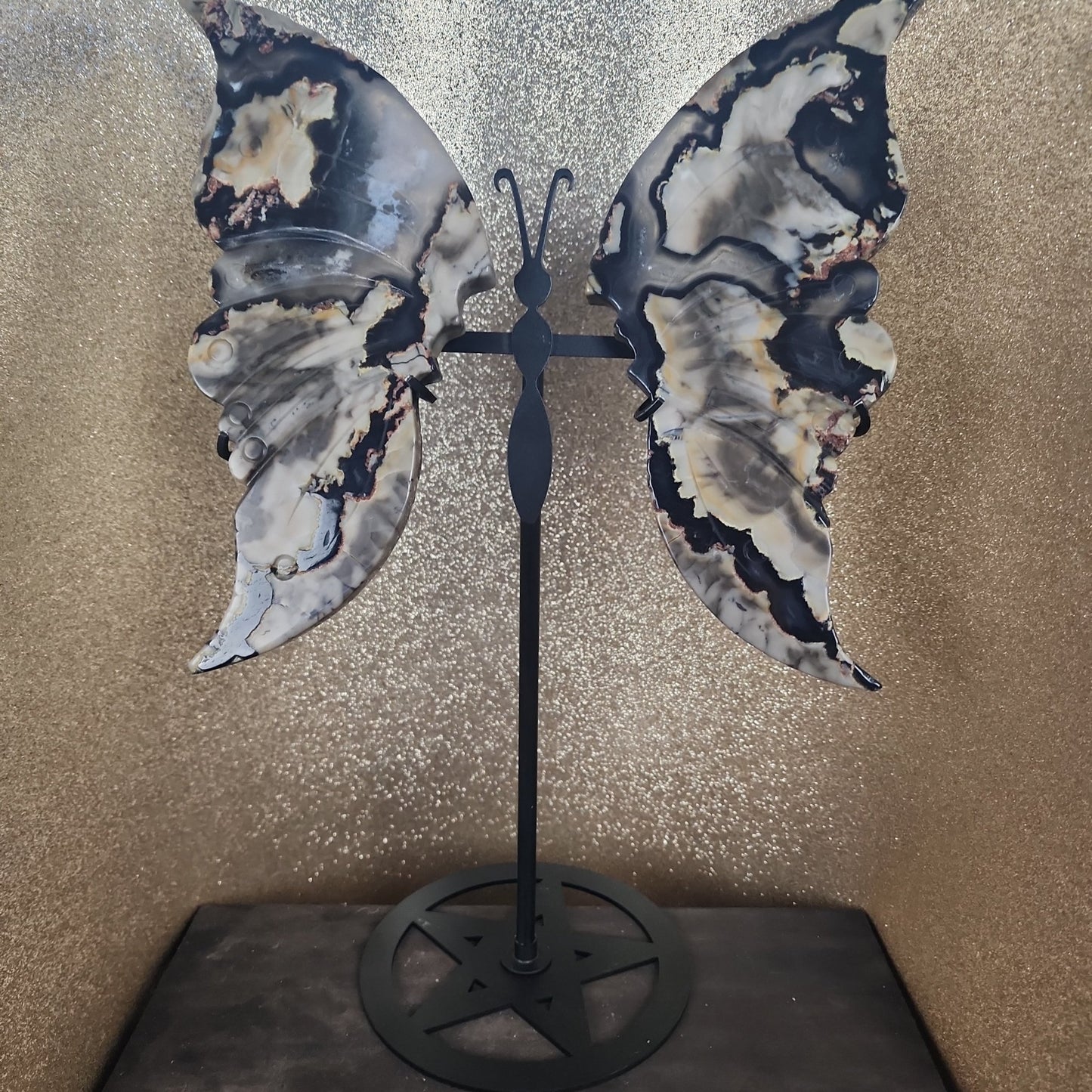 Volcanic Agate Butterfly Wings - MagicBox Crystals