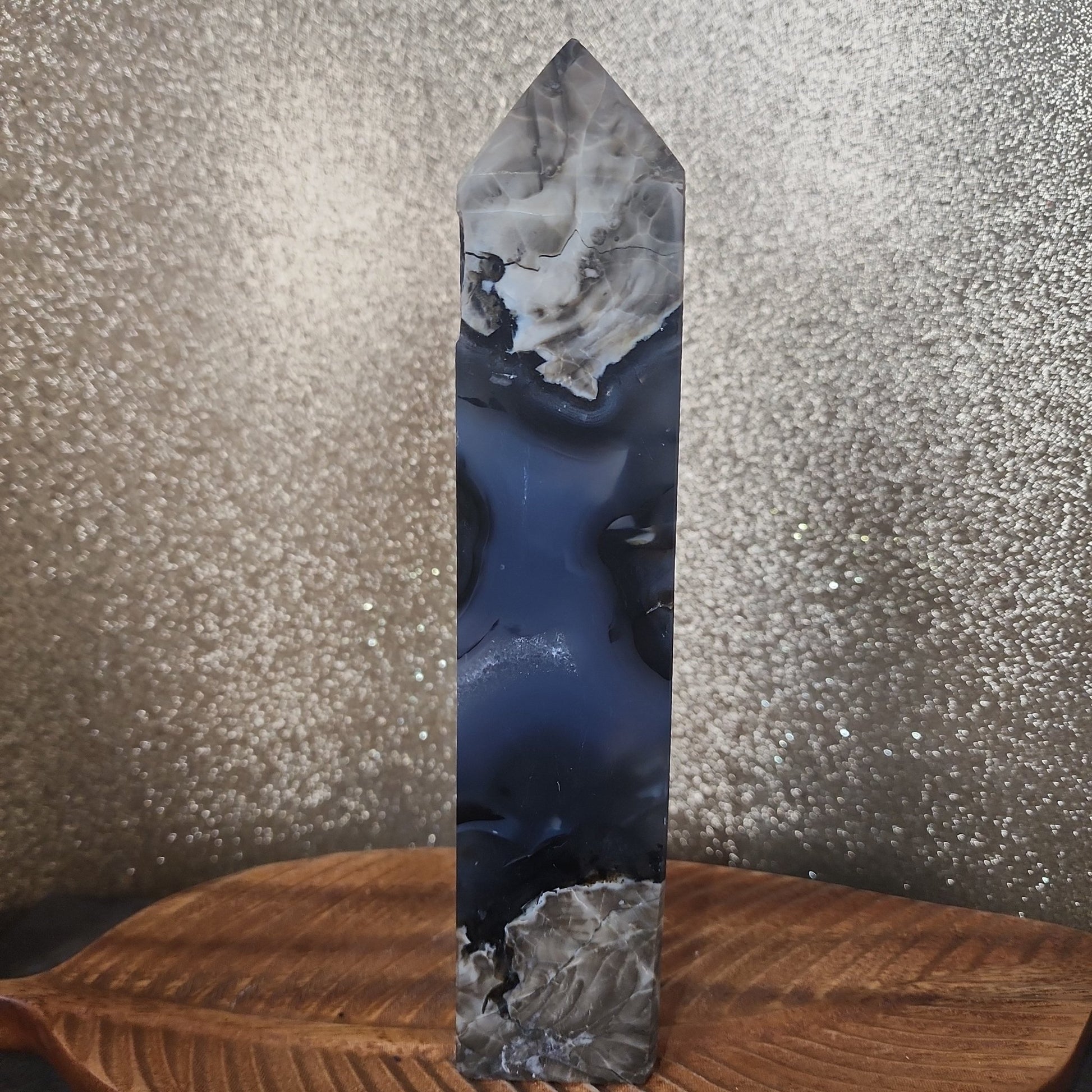 Volcanic Agate Tower - MagicBox Crystals