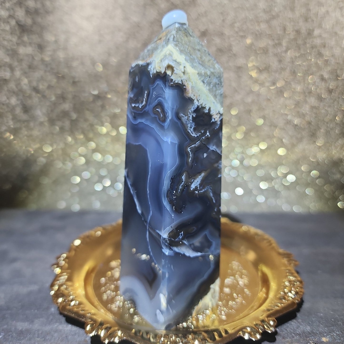 Volcanic Agate Tower - MagicBox Crystals