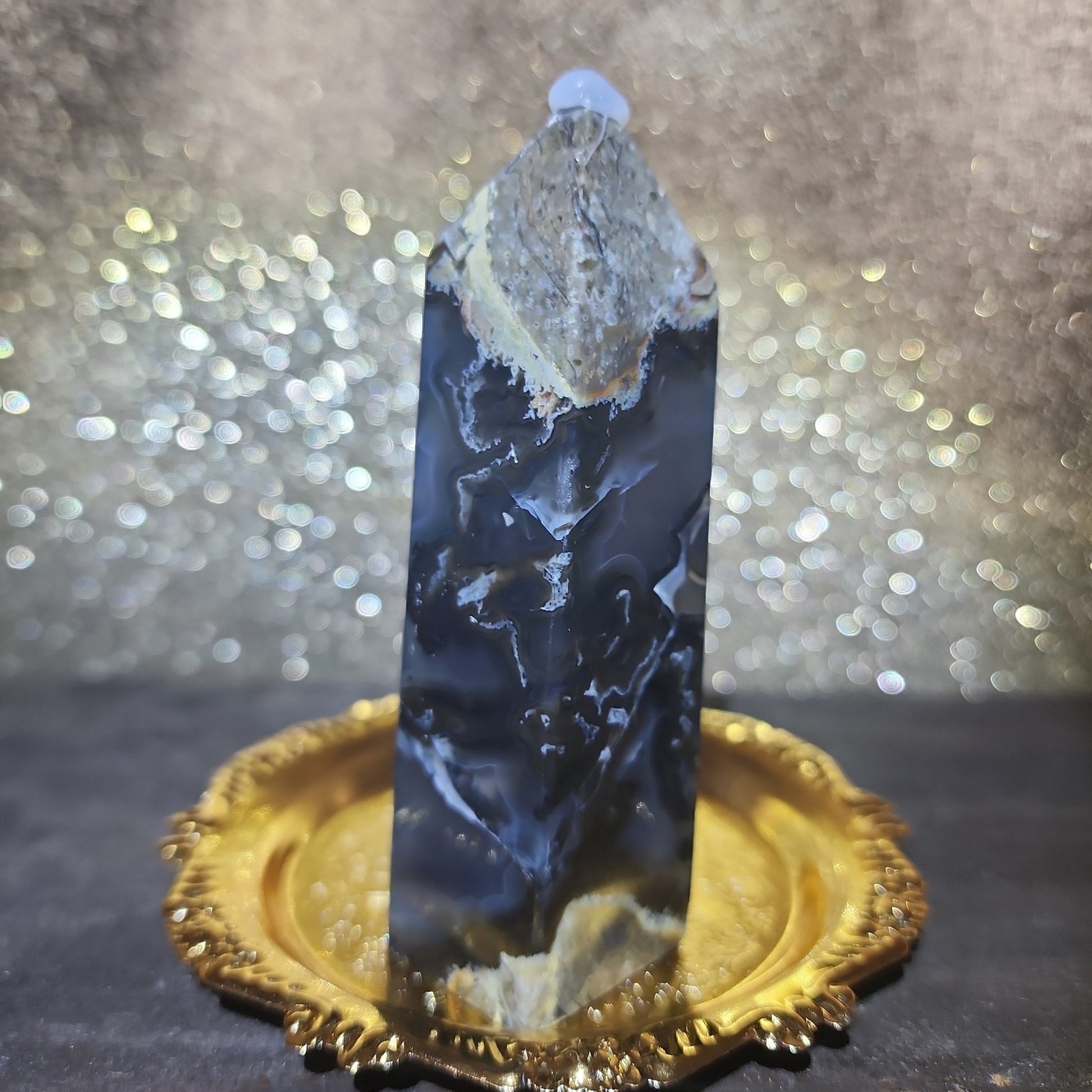 Volcanic Agate Tower - MagicBox Crystals