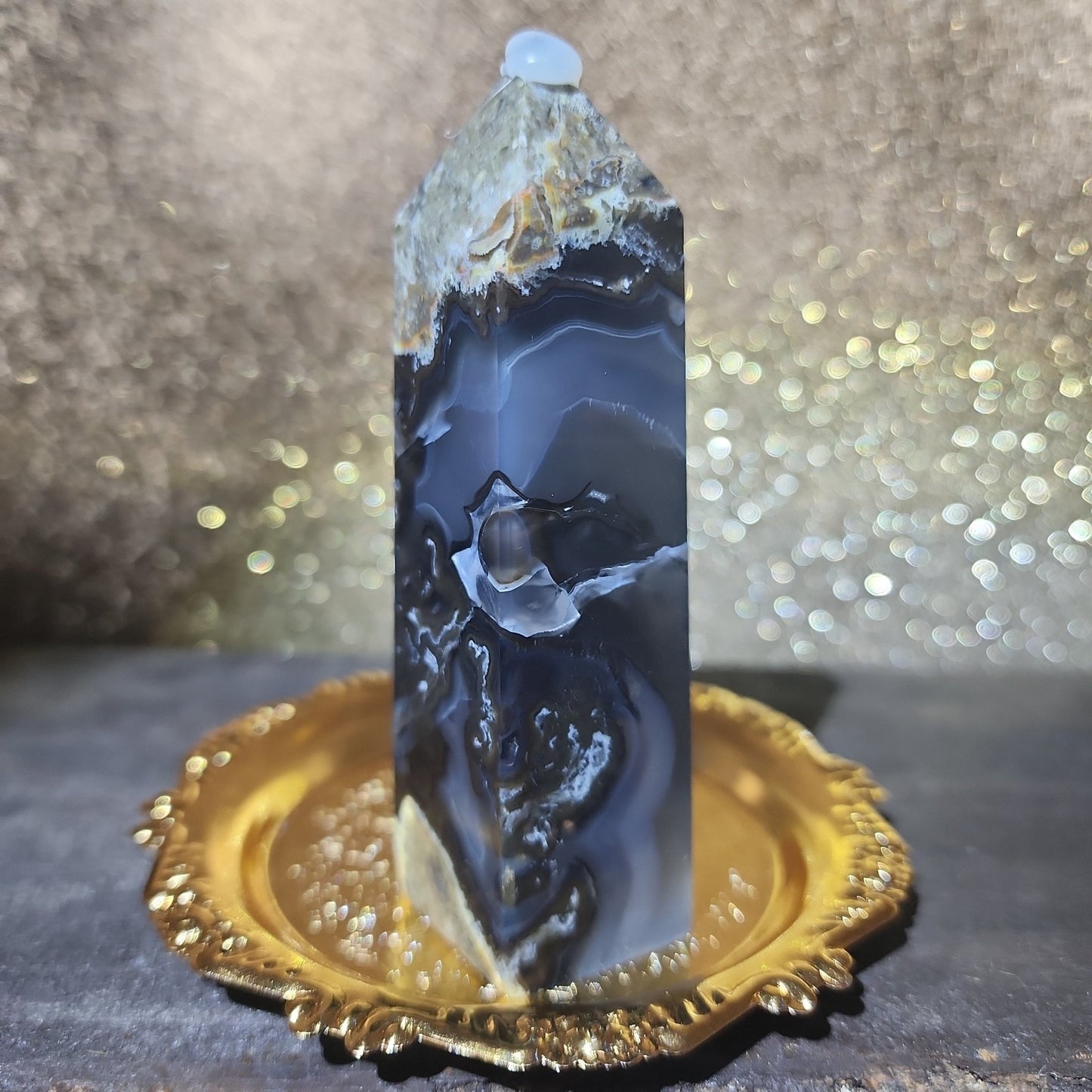 Volcanic Agate Tower - MagicBox Crystals