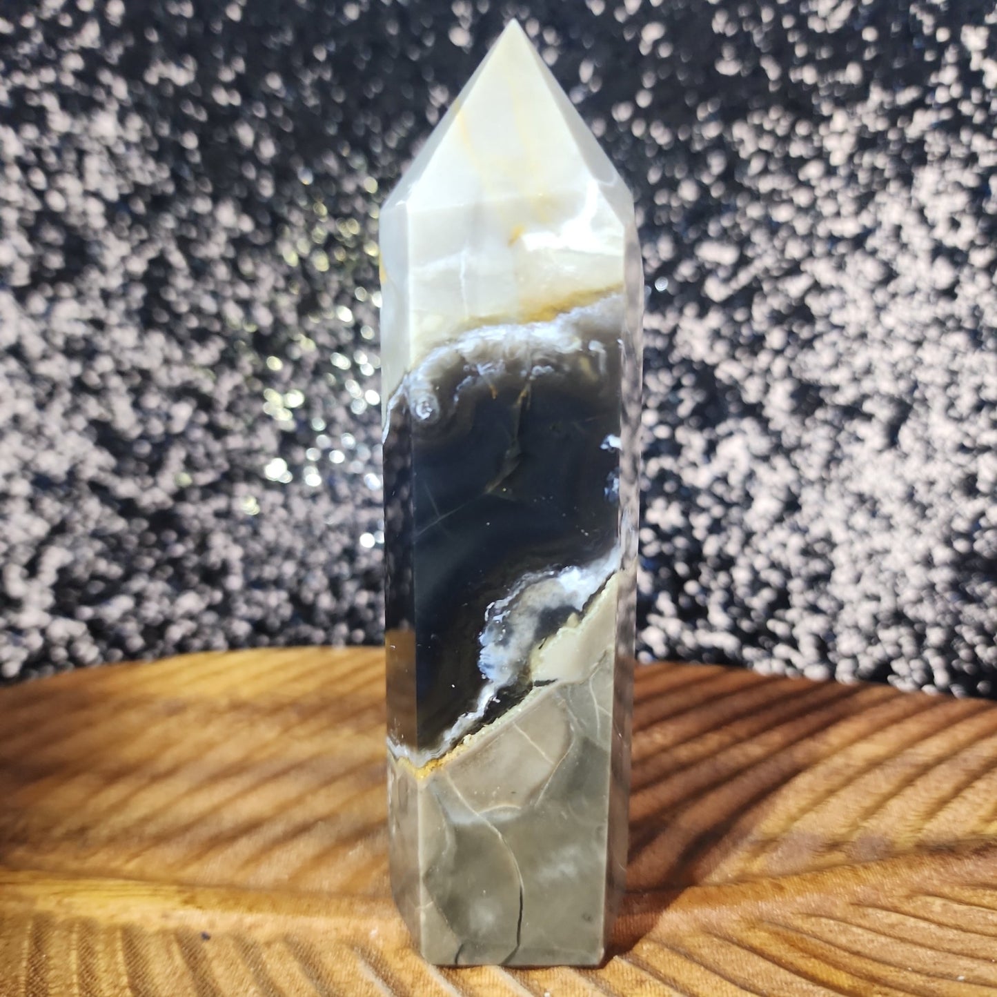 Volcanic Agate Tower - MagicBox Crystals